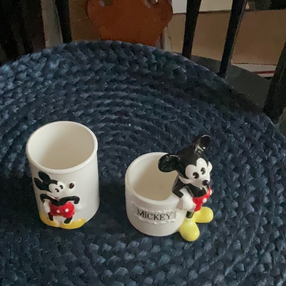 Disney Other - Mickey Mouse Cup and Holder